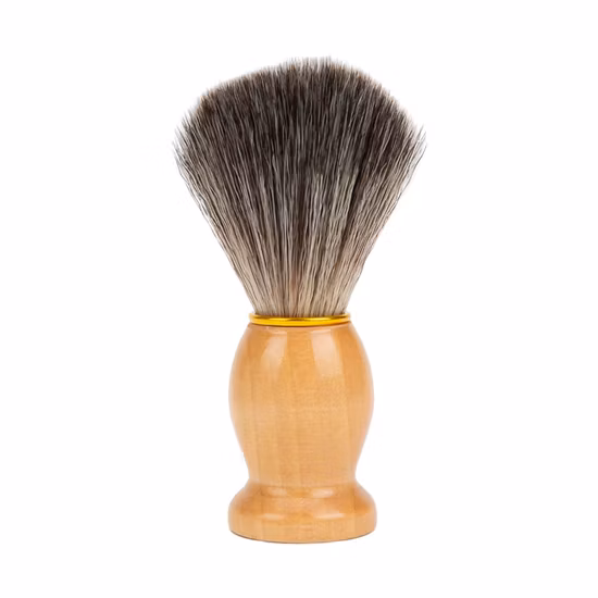 Escova de barbear de cabelo com alça de resina feita para barba escova ferramentas de barbeiro